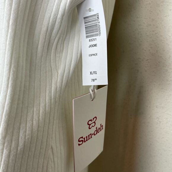 NWT Aritzia Sun Deh Jodie Crew Neck Tank Dress White Espace Size XL - Picture 6 of 10